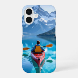  Kayaking in Mountains Personalized iPhone 16ケース