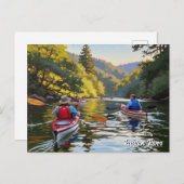 Kayaking in Russian River California Travel ポストカード (正面/裏面)