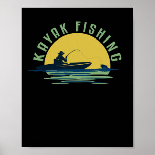 Kayaking Kayak Fishing Dad ポスター