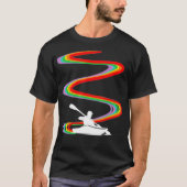 Kayaking Kayak Rainbow Pride _1  Tシャツ (正面)