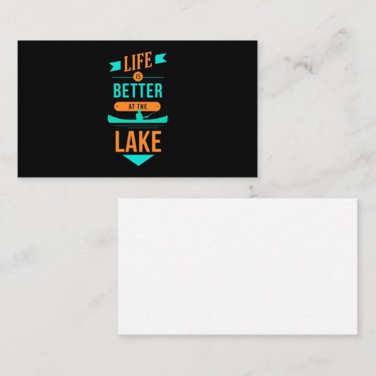Kayaking Life Is Better At The Lake 名刺 (正面/裏面)