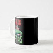 Kayaking Rexmas T-rex Dinosaur Christmas Holiday K コーヒーマグカップ (正面左)