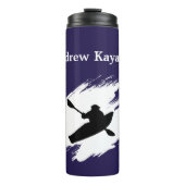 Kayaking - with Kayaker silhouette - Personalize タンブラー (正面)
