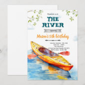 Kayaks birthday party invitation 招待状 (正面/裏面)
