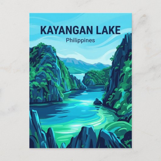 Kayangan Lake Philippines ポストカード (正面)