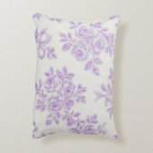Kaye and Summer Lavender Flowers アクセントクッション (裏面(縦))
