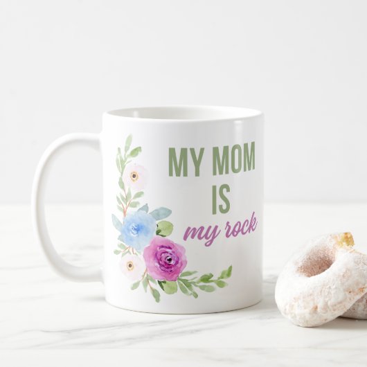 Kaye and Summer My Mom is My Rock Mug コーヒーマグカップ (ドーナツ)