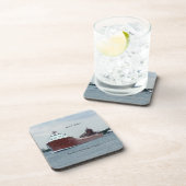 Kaye E. Barkerセットの6つの懸命プラスチックのコースター コースター (右側)