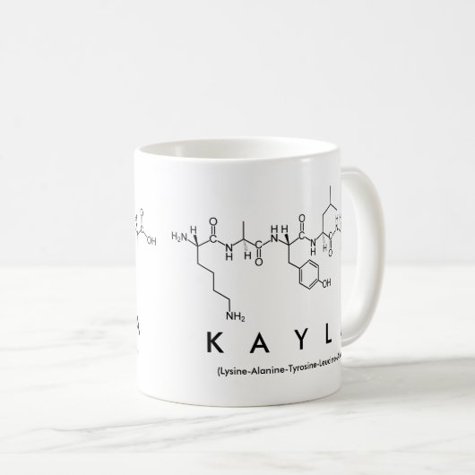 Kaylaのペプチッド名前のマグ コーヒーマグカップ (正面右)