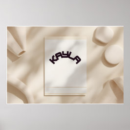 Kayla Aesthetic Minimalist Name Poster – Personal ポスター