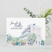 Kayla & Dillon's Final Save the Date 招待状 (スタンド正面)