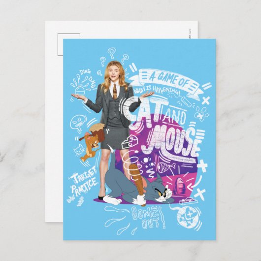 Kayla, Tom & Jerry - A Game of Cat And Mouse ポストカード (正面/裏面)