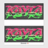 Kayla Vorname Name Graffiti Aufkleber Sticker シール (シート)
