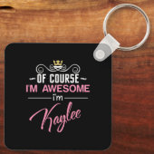 Kayleeもちろん私の名素晴らし前 キーホルダー (裏面)