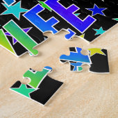 "KAYLEE"名、おもしろい"ハッピーバースデー" ジグソーパズル (側面)