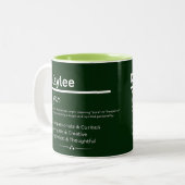 Kaylee, Girl Personalized Name Definition Mug ツートーンマグカップ (正面左)