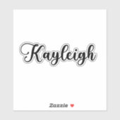 Kayleigh名 – 手書き書 シール (シート)