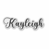 Kayleigh名 – 手書き書 シール (正面)