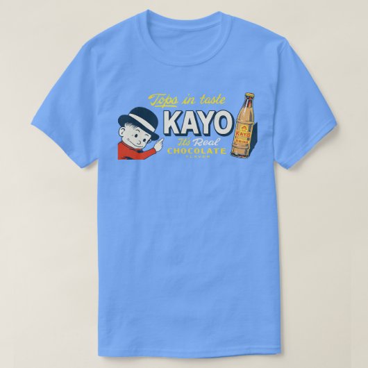 KAYOチョコレート風味ドリンク Tシャツ (デザイン正面)