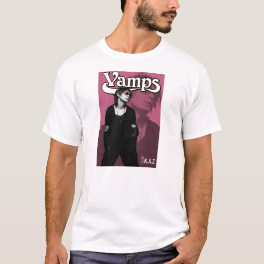 KazのギターのVampsバンドTシャツ Tシャツ (正面)