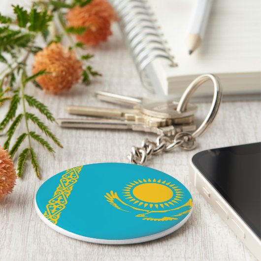 Kazakhstan Flag キーホルダー (側面)