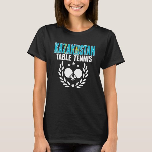 Kazakhstan Table Tennis   Support Kazakhstani Ping Tシャツ (正面)