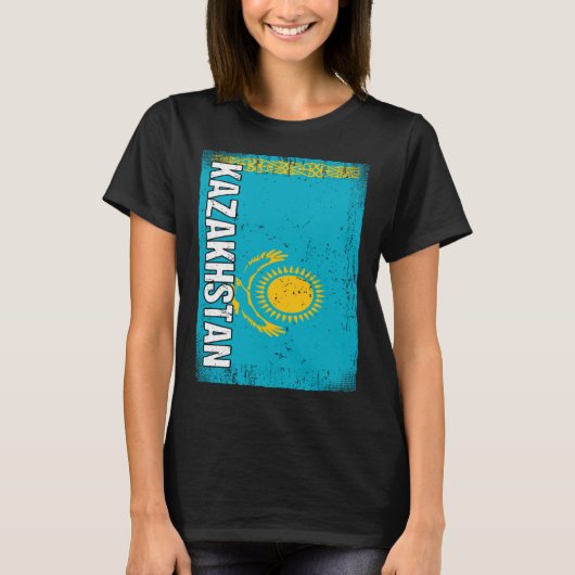 Kazakhstani Flag Kazakhstan  1 Tシャツ (正面)