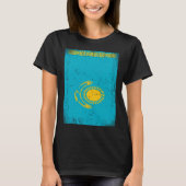 Kazakhstani Flag Kazakhstan Tシャツ (正面)
