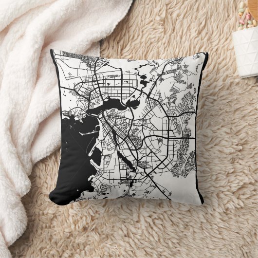 Kazan Russia City Map クッション (ブランケット)