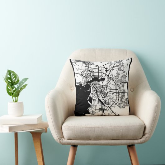 Kazan Russia City Map クッション (椅子)
