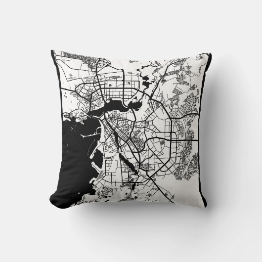 Kazan Russia City Map クッション (正面)