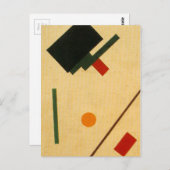 Kazimir Malevichによる至上主義の作文 ポストカード (正面/裏面)