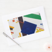 Kazimir Malevich抽象芸術アートステッカー 長方形シール (封筒)