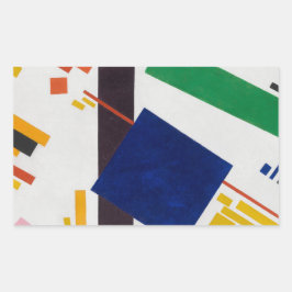 Kazimir Malevich抽象芸術アートステッカー 長方形シール