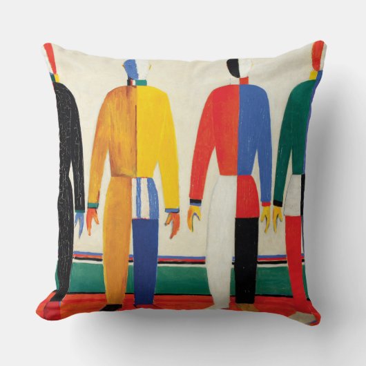 Kazimir Malevich著スポーツマン クッション (正面)