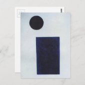 Kazimir Malevich著四辺形そして円 ポストカード (正面/裏面)