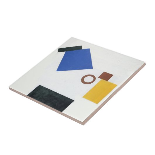 Kazimir Malevich-の二次元の自画像 タイル (側面)