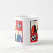 Kazimir Malevich: スポーツマン(リミックスして下さい) コーヒーマグカップ (中央)