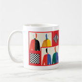 Kazimir Malevich: スポーツマン(リミックスして下さい) コーヒーマグカップ (左)