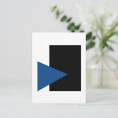 Kazimir Malevich Blue Triangle And Black Rectangle ポストカード (スタンド正面)
