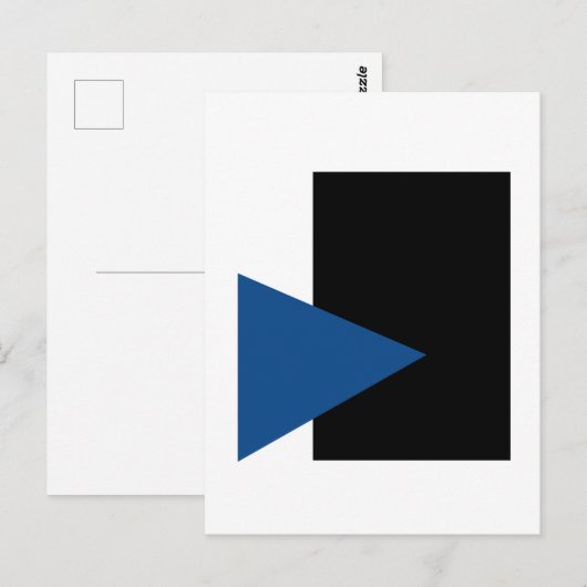 Kazimir Malevich Blue Triangle And Black Rectangle ポストカード (正面/裏面)