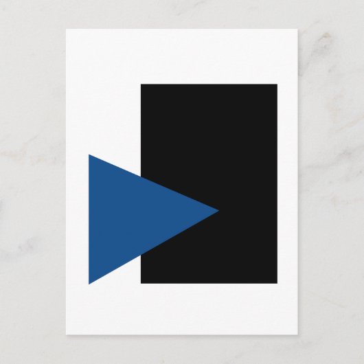 Kazimir Malevich Blue Triangle And Black Rectangle ポストカード (正面)