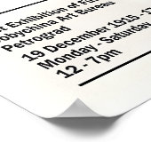 Kazimir Malevich Exhibition Black Square 1915 ポスター (角)