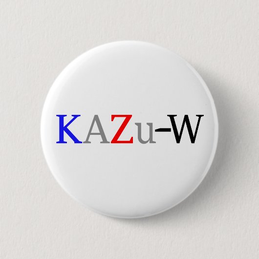 KAZu-W缶バッジ 缶バッジ (正面)