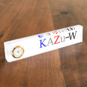 KAZu-W デスクネームプレート (側面)