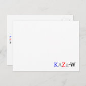 KAZu-W ポストカード (正面/裏面)