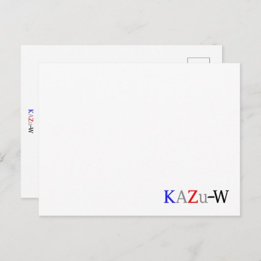 KAZu-W ポストカード (正面/裏面)