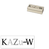 KAZu-W ラバースタンプ (押印)