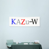 KAZu-W 横断幕 (トレードショー)