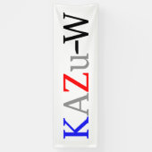KAZu-W 横断幕 (縦)